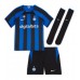 Inter Milan Edin Dzeko #9 kläder Barn 2022-23 Hemmatröja Kortärmad (+ korta byxor)